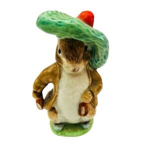 Vintage  Beatrix Potter Benjamin Bunny Porcelain Rabbit Beswick England Figurine